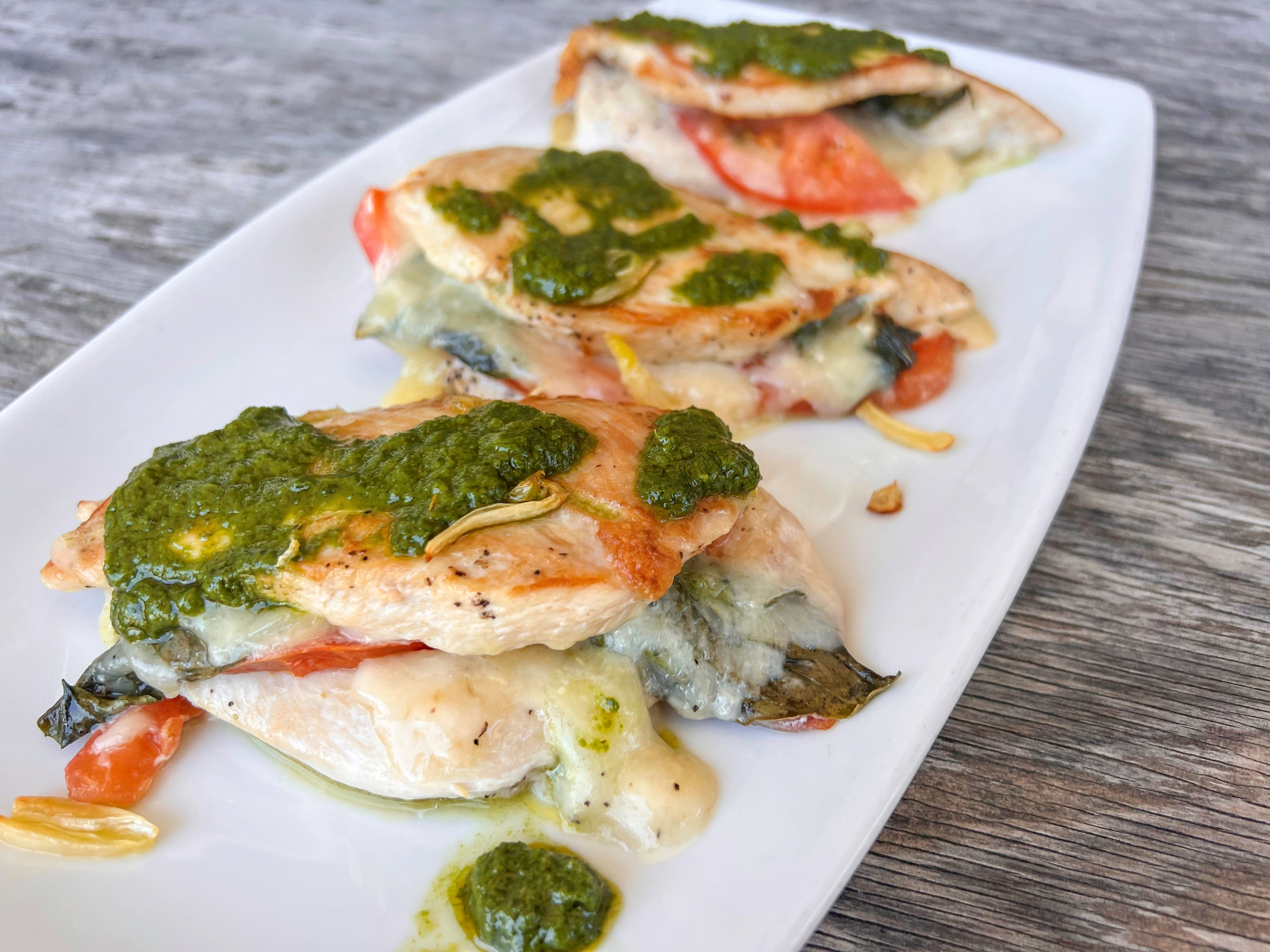 Caprese-Toma Stuffed Chicken Breasts