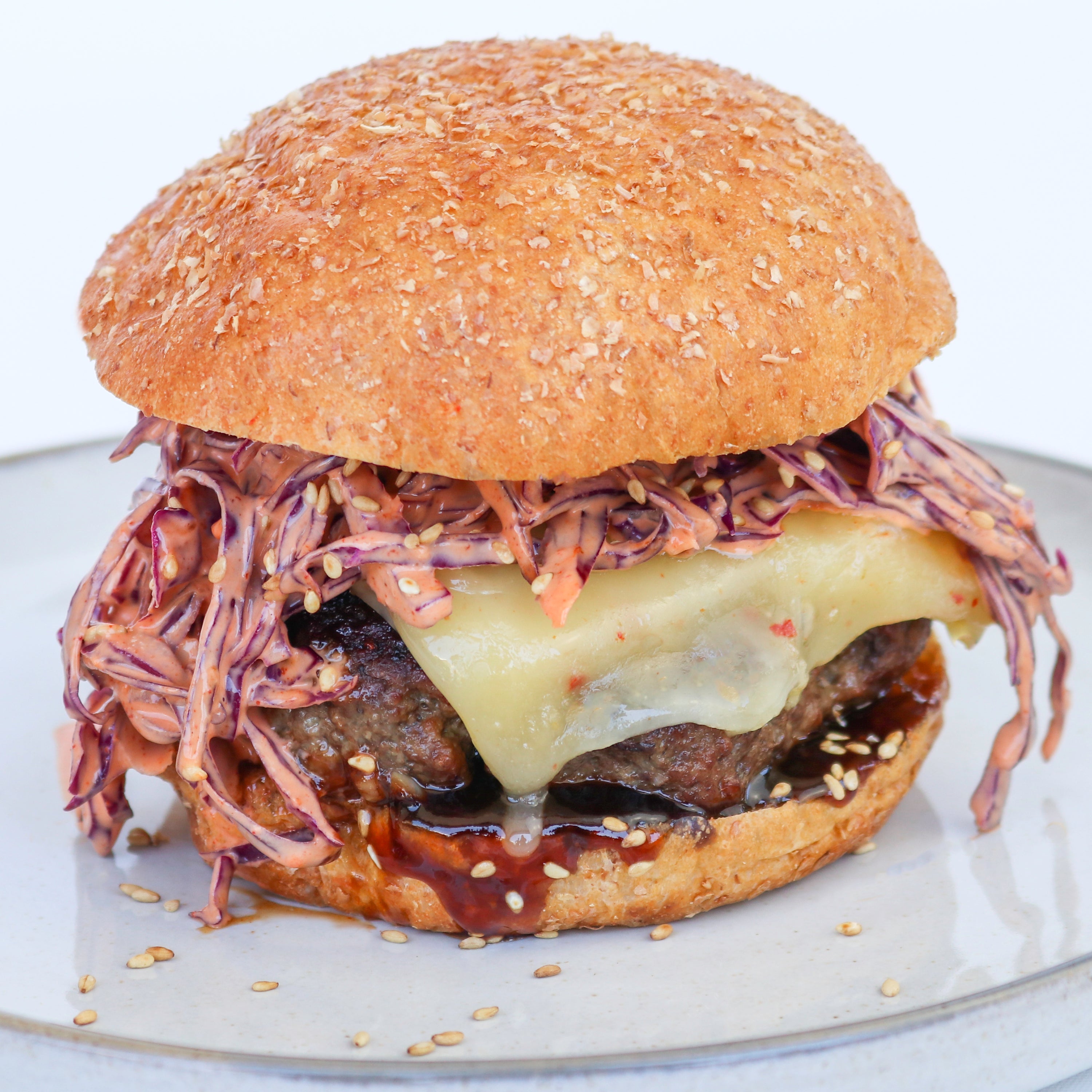 Korean BBQ Burger with TomaRashi