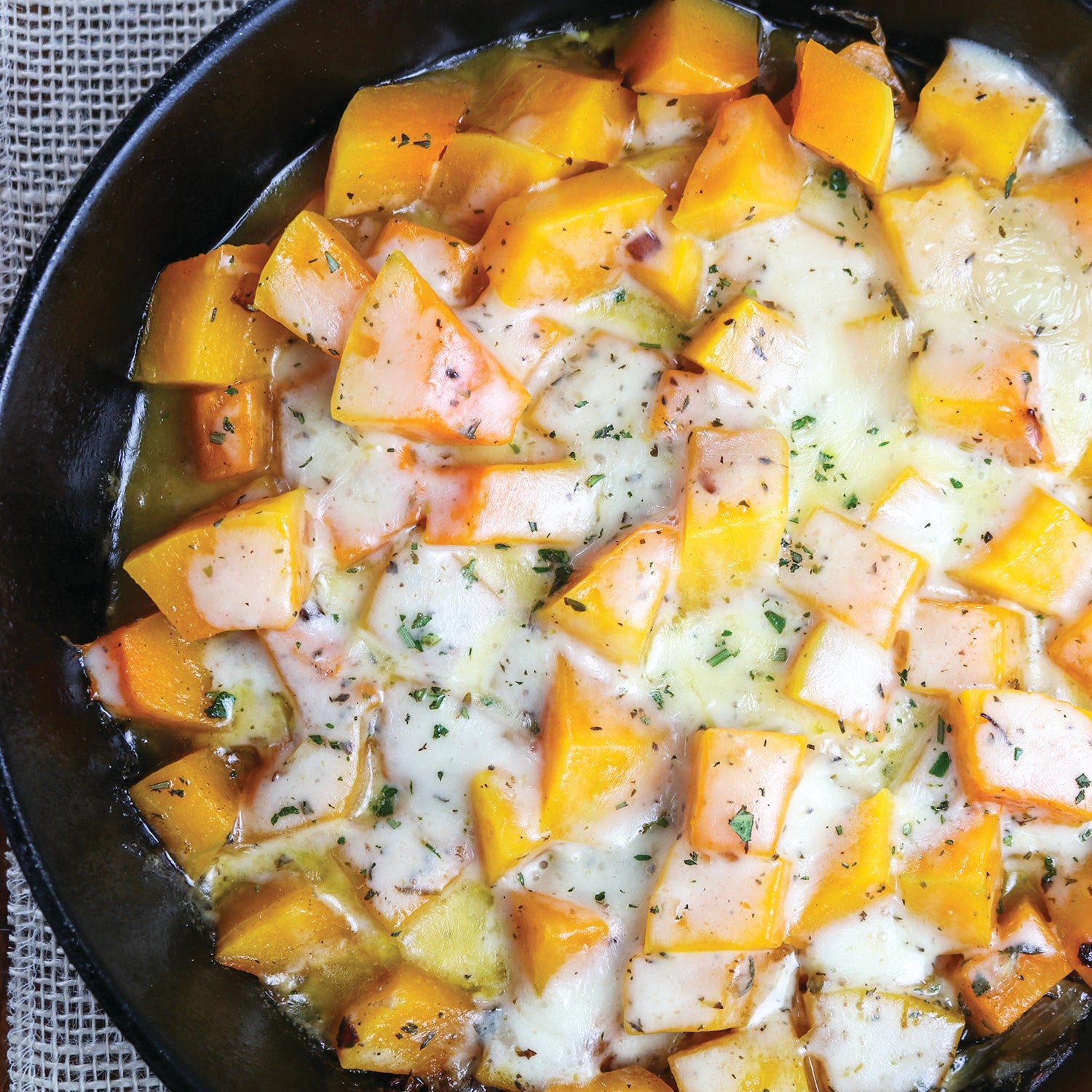 Stovetop Butternut Squash with TomaProvence