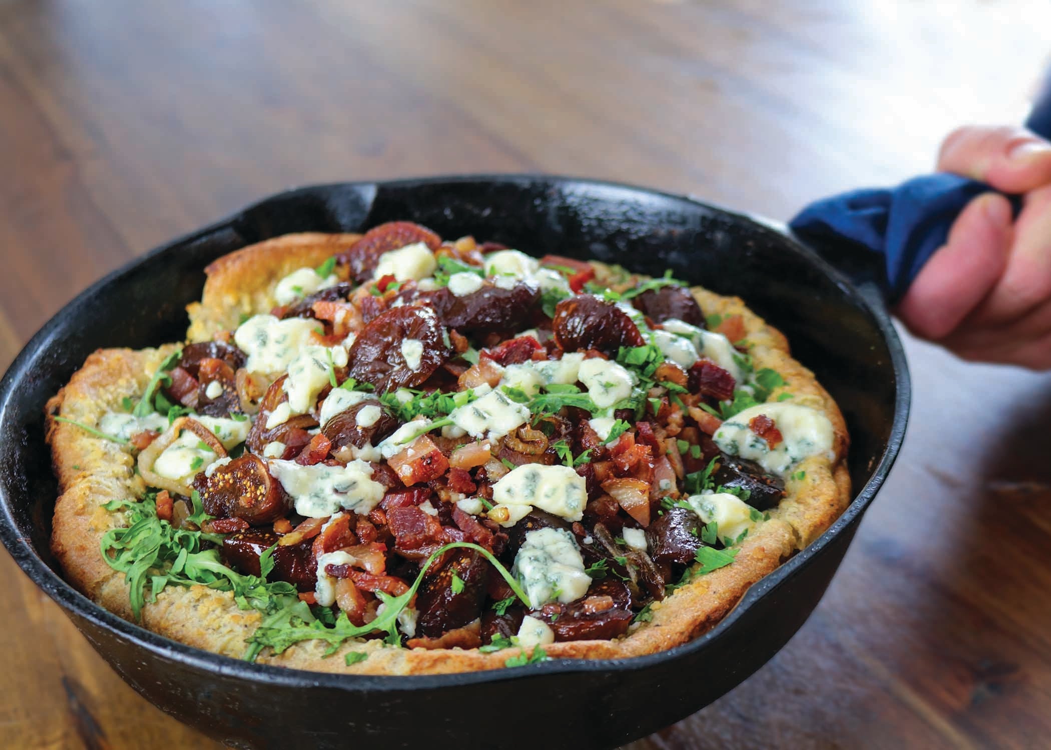 Bacon, Fig and Original Blue Dutch Baby
