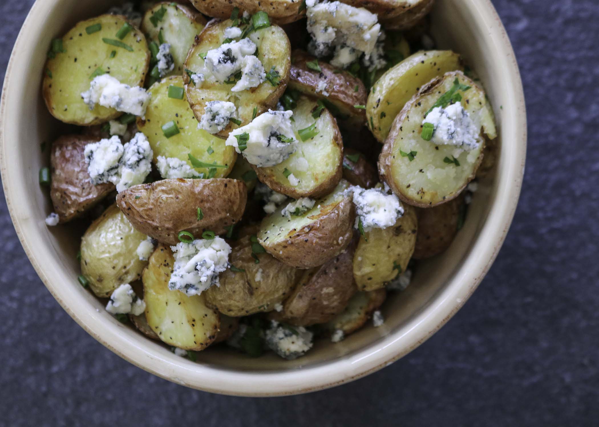Herb Roasted Potatoes with Bay Blue