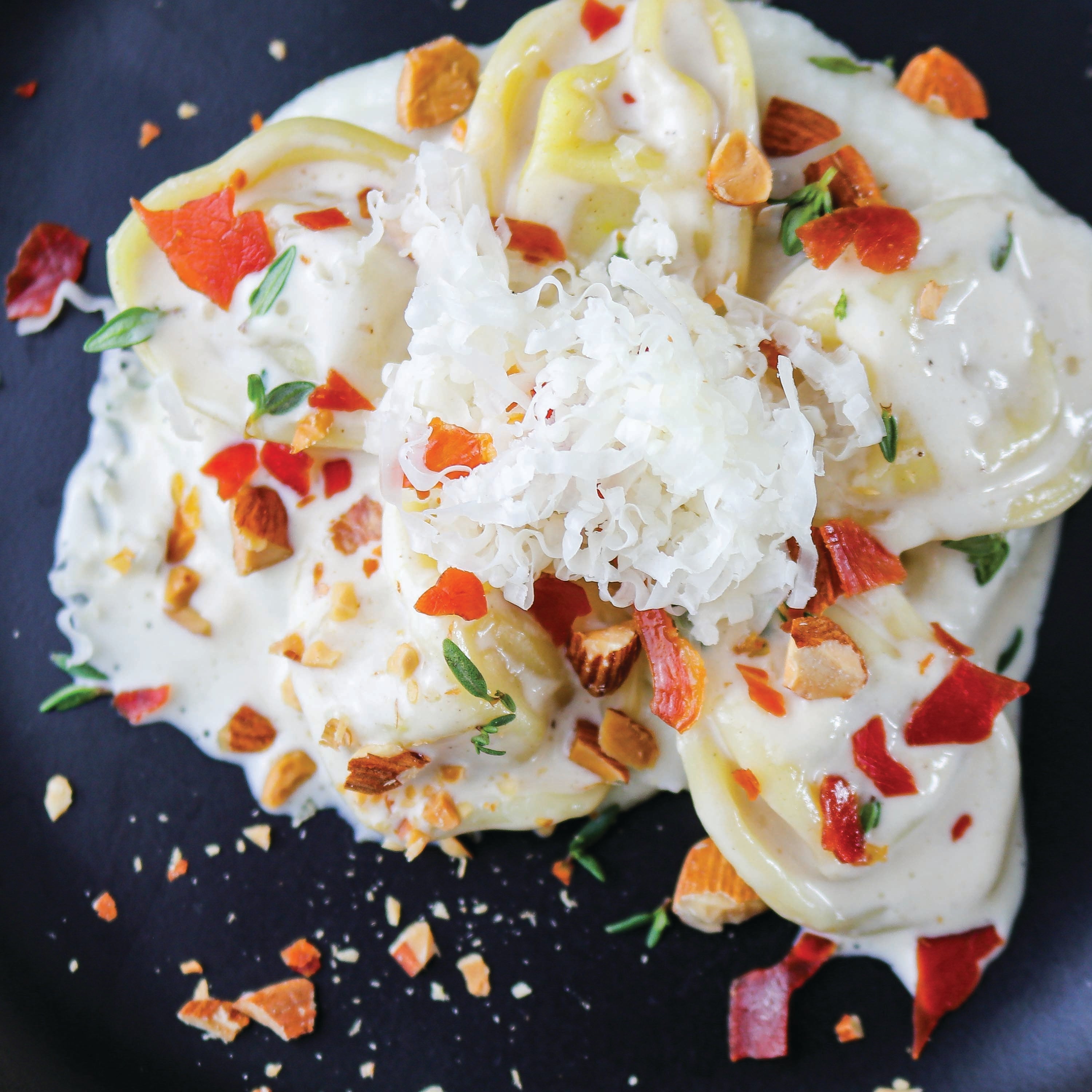 TomaTruffle, Ricotta and Leek Tortellini