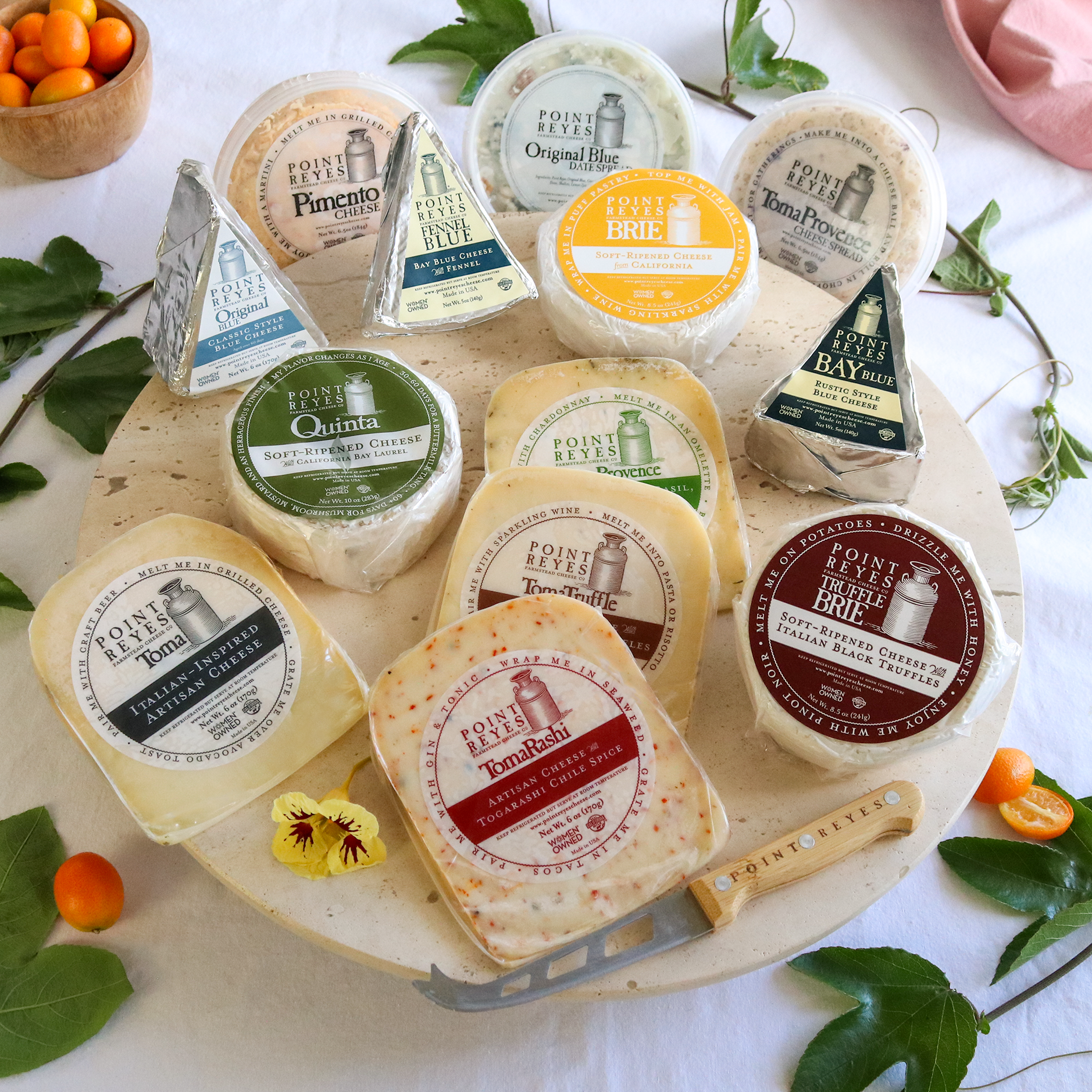 packaged Bob's Big Cheese Deluxe on a round board